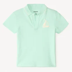 Korte mouwen polo met fantasieprints jongens