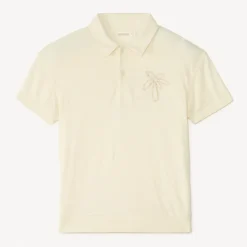 Korte mouwen polo met palmboom borduurwerk jongens