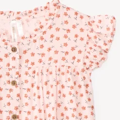 Korte mouwen shirt meisjes met bloemenprint