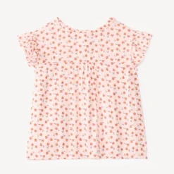 Korte mouwen shirt meisjes met bloemenprint