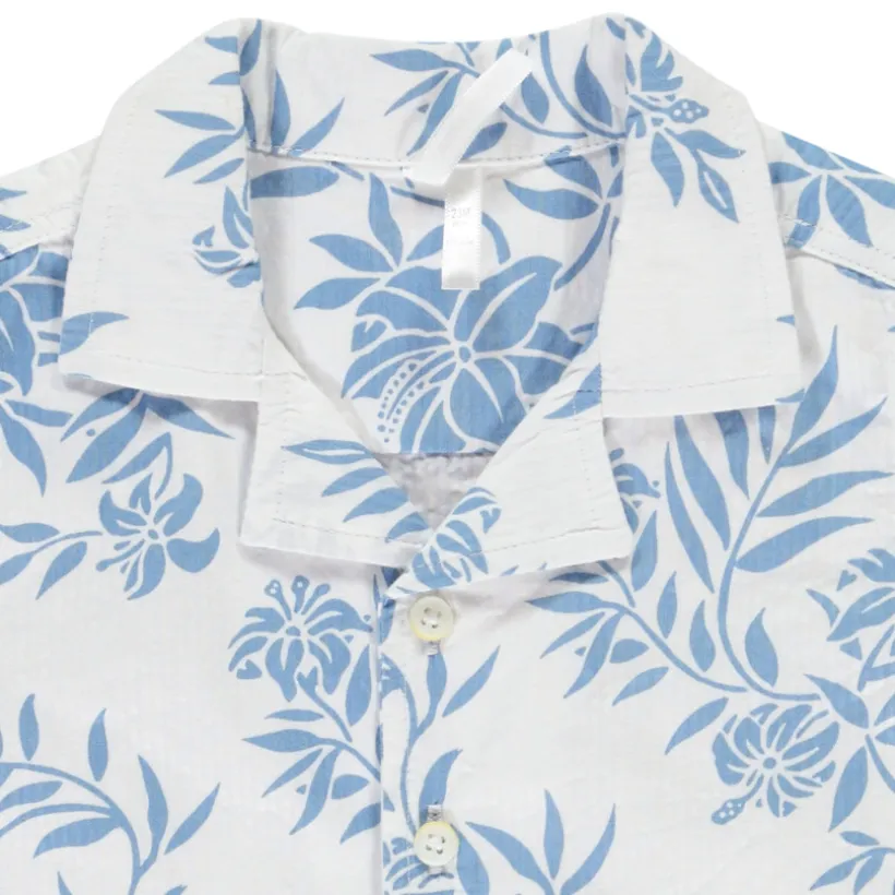 Korte mouwen shirt met bladerenprint voor babyjongens