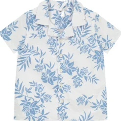 Korte mouwen shirt met bladerenprint voor babyjongens