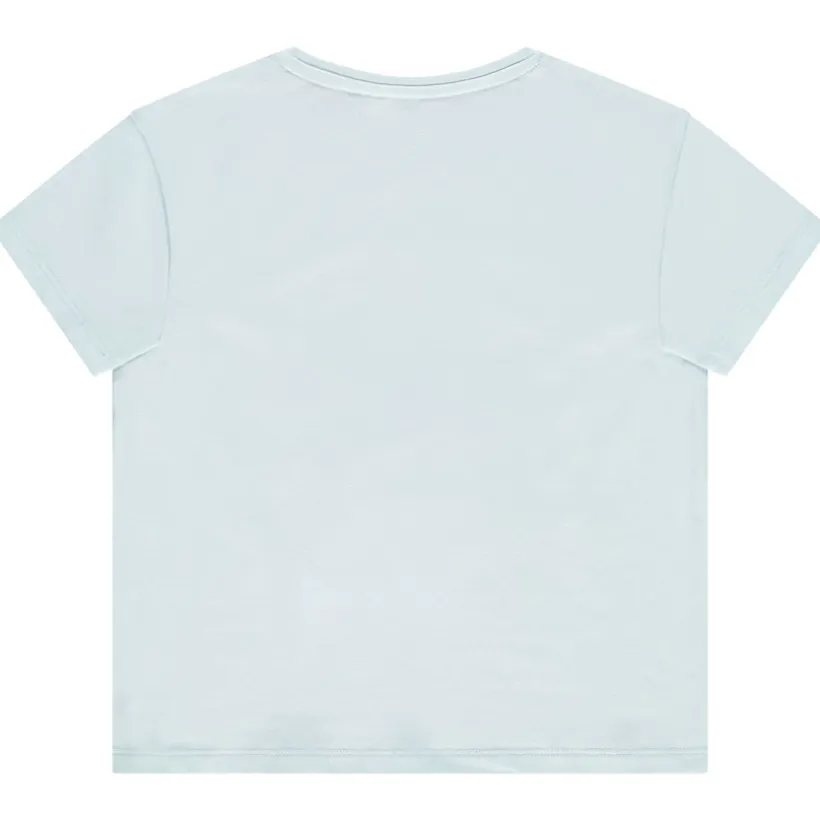 Korte mouwen shirt met bouclette borduursels meisjes