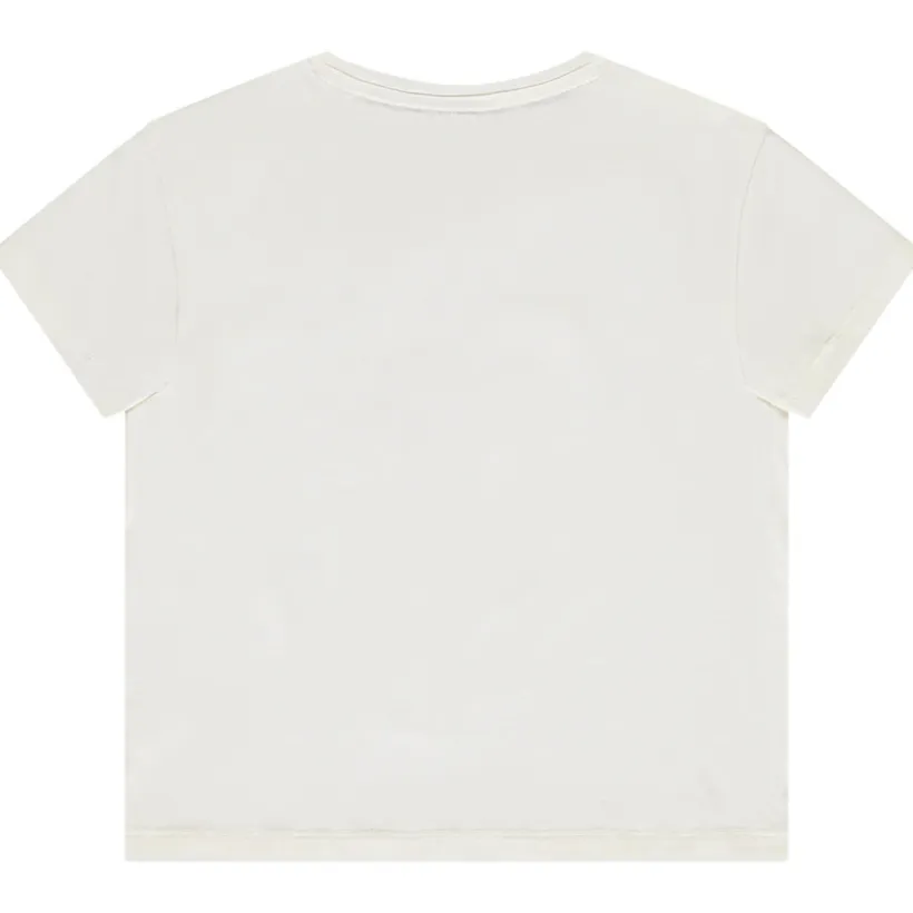 Korte mouwen shirt met bouclette borduursels meisjes