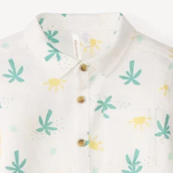 Korte mouwen shirt met cactus- en zonnenprint voor babyjongen