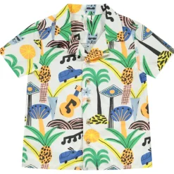 Korte mouwen shirt met fantasiedruk voor babyjongens