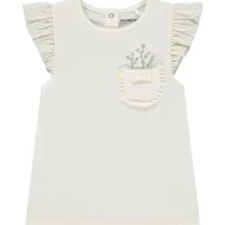 Korte mouwen shirt met geborduurde zak voor baby meisje
