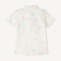 Korte mouwen shirt met zee sterren patroon voor babyjongen