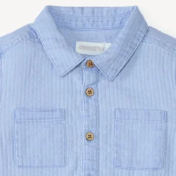Korte mouwen shirt van gemarmerde stof jongens
