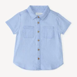 Korte mouwen shirt van gemarmerde stof jongens