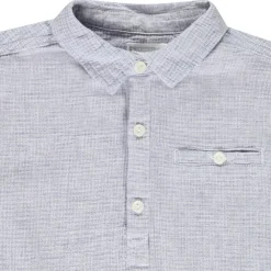 Korte mouwen shirt van stof voor jongens