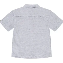 Korte mouwen shirt van stof voor jongens