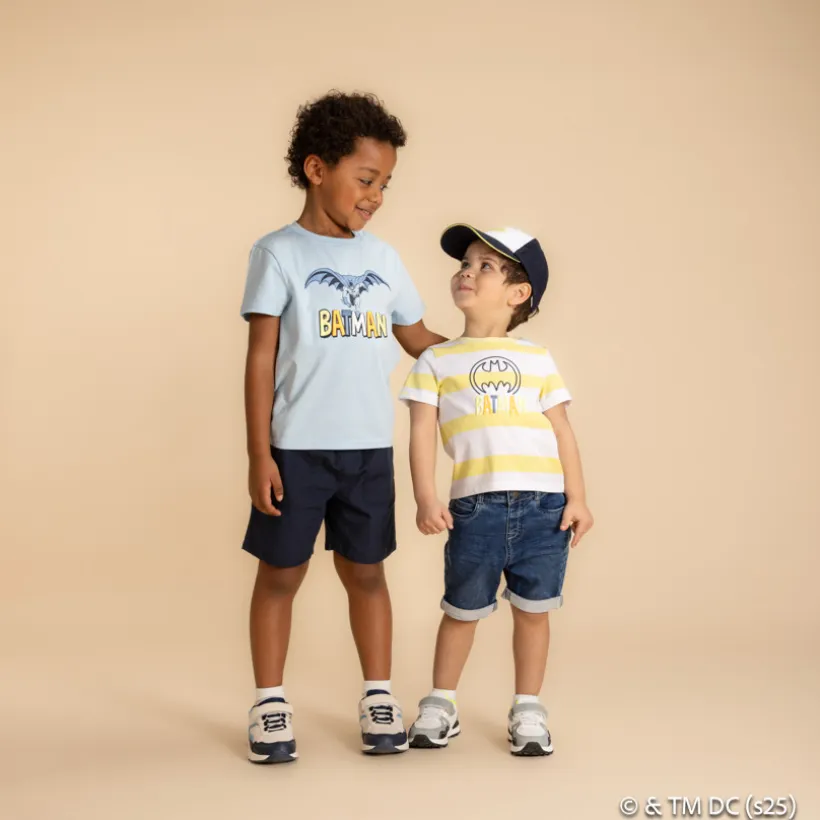 Korte mouwen T-shirt Batman Warner met borduursel voor baby jongen