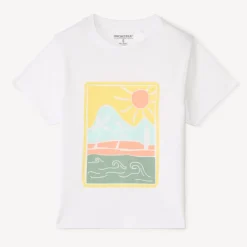 Korte mouwen T-shirt in jersey met fantasiedruk jongens