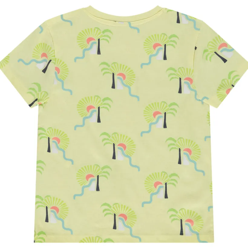 Korte mouwen T-shirt met artistiek fantasieprint voor jongen