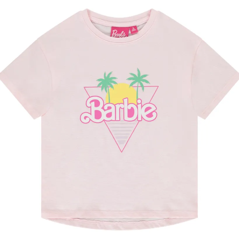 Korte mouwen T-shirt met Barbie print meisjes