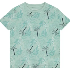 Korte mouwen T-shirt met bladeren/palmen voor jongen