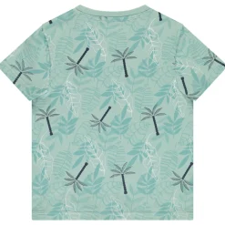 Korte mouwen T-shirt met bladeren/palmen voor jongen