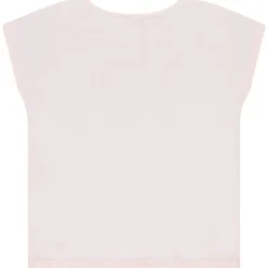 Korte mouwen T-shirt met 3D bloem effect voor meisjes