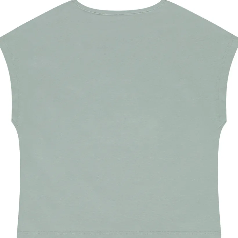 Korte mouwen T-shirt met 3D borduren meisjes