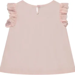 Korte mouwen T-shirt met Engels borduursel meisjes