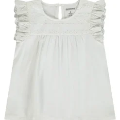 Korte mouwen T-shirt met Engels borduursel meisjes