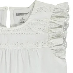 Korte mouwen T-shirt met Engels borduursel meisjes