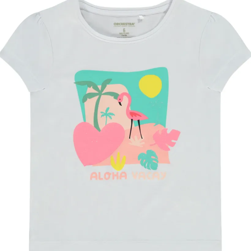 Korte mouwen T-shirt met fantasieprint meisjes