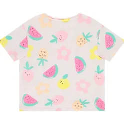 Korte mouwen T-shirt met fantasieprint meisjes