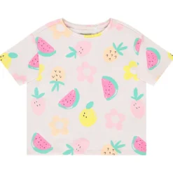 Korte mouwen T-shirt met fantasieprint meisjes