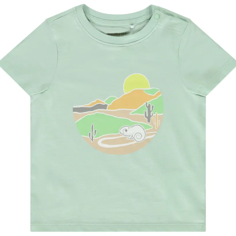 Korte mouwen T-shirt met fantasieprint voor baby jongen