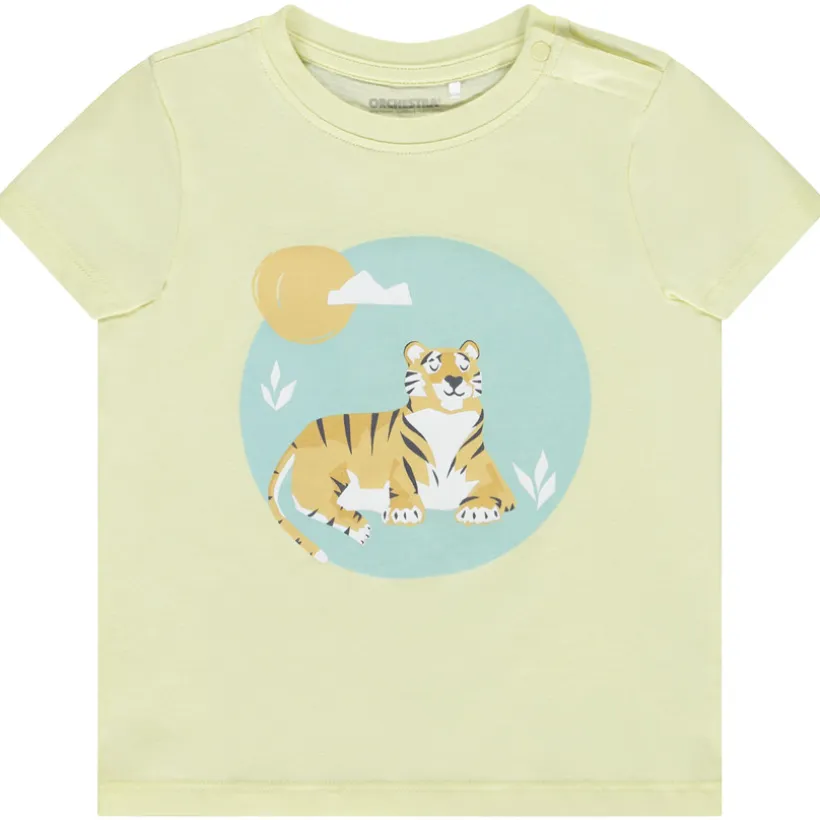 Korte mouwen T-shirt met fantasieprint voor baby jongen