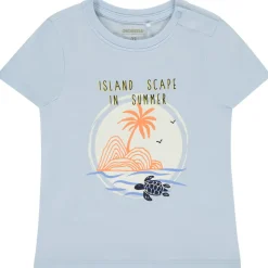 Korte mouwen T-shirt met fantasieprint voor baby jongen