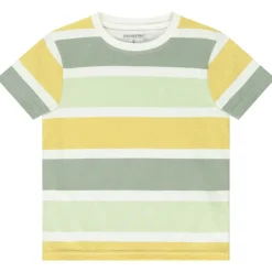 Korte mouwen T-shirt met gekleurde strepen voor jongen
