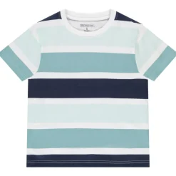 Korte mouwen T-shirt met gekleurde strepen voor jongen