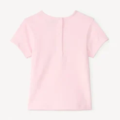 Korte mouwen T-shirt met glinsterende fantasieprint voor babymeisjes