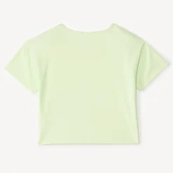 Korte mouwen T-shirt met grote sequins bloemen meisjes