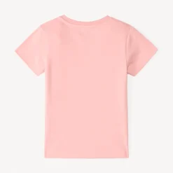 Korte mouwen T-shirt met hartjesborduring voor babymeisjes