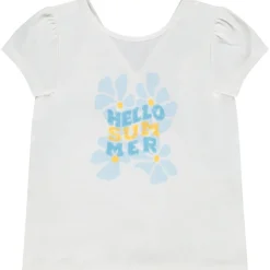 Korte mouwen T-shirt met pailletten en kruisrug meisjes