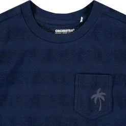 Korte mouwen T-shirt met palmprint en zakje