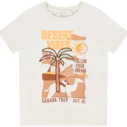 Korte mouwen T-shirt met patroon van de woestijn voor jongen