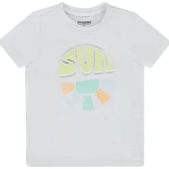 Korte mouwen T-shirt met reliëfprint voor jongen