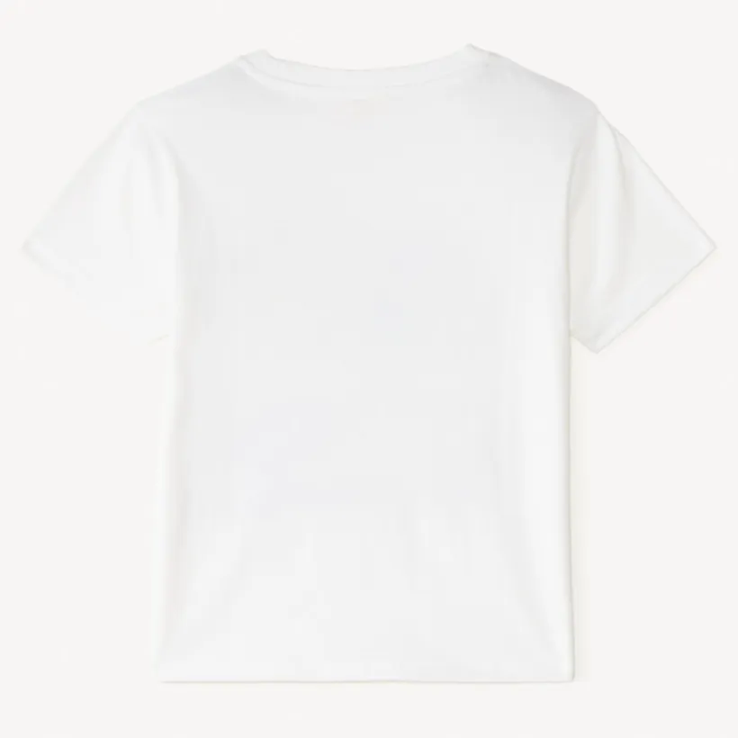 Korte mouwen T-shirt met speelse palmboom borduring jongens