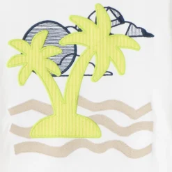 Korte mouwen T-shirt met speelse palmboom borduring jongens