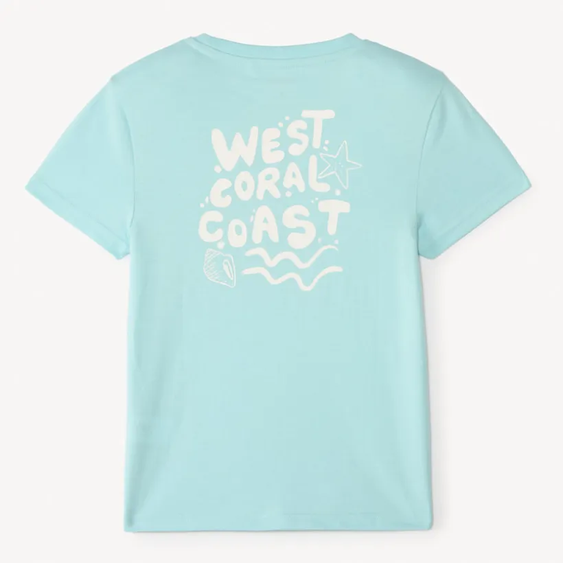 Korte mouwen T-shirt met zeethema jongens