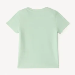Korte mouwen T-shirt van fantasie breisel met speelse zak voor babyjongens