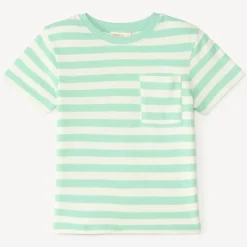 Korte mouw gestreept frotté T-shirt jongens
