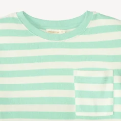 Korte mouw gestreept frotté T-shirt jongens