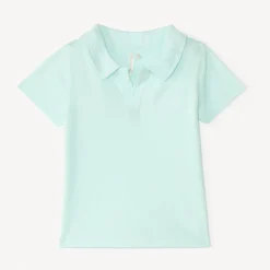 Korte mouw polo in jacquard met geborduurde zee ster voor babyjongen