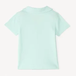 Korte mouw polo in jacquard met geborduurde zee ster voor babyjongen
